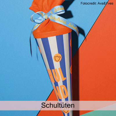 Schultüten mit Geschenkbänder von Ava&Yvs bei zauberhaft Holz.Perle.Kind.