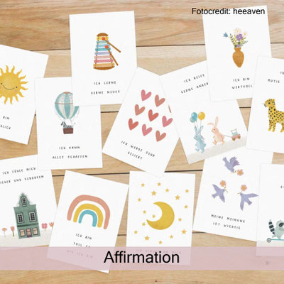 Affirmationen für Kinder bei zauberhaft Holz.Perle.Kind. Mutmacher