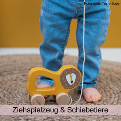 Nachziehspielzeug, Schiebespielzeug Trixie Baby bei zauberhaft Holz.Perle.Kind.