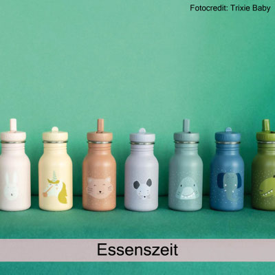 nachhaltige Essenszeit BIBS nuuroo, Frühstücksbretter mit Name, Trinkflaschen, Jausenboxen Trixie bei zauberhaft Holz.Perle.Kind.
