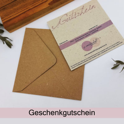 Geschenkgutschein zauberhaft Holz.Perle.Kind.
