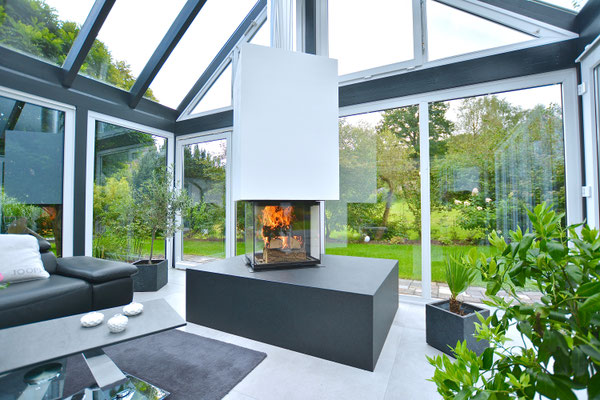 Vierseitiger Architekturkamin in Hilchenbach Müsen 