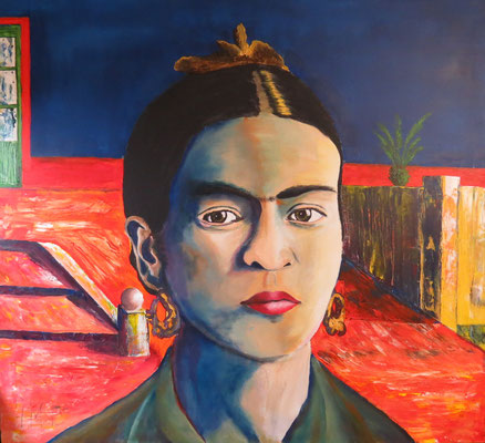 Frida, 91,5x100x4 cm, Acryl auf Leinwand, 300€