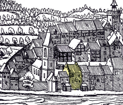 Spital in der Chronik von Johannes Stumpf, 1548