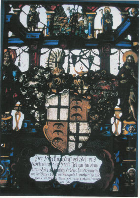 Scheibe von Johann Jakob vom Stein, Komtur von Beuggen