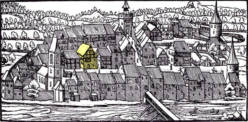 Badhaus aus der Stumpfchronik von 1548
