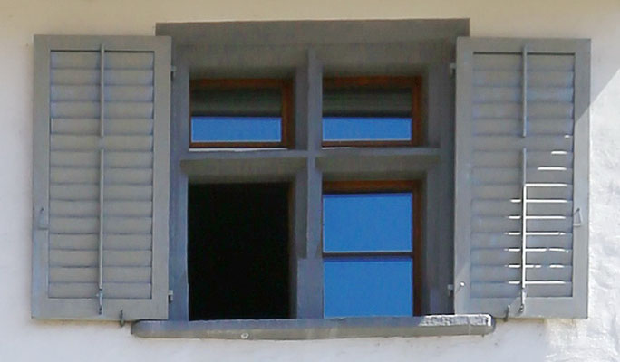 Fenster mit Bausubstanz aus dem 16. Jahrhundert