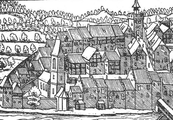Holzschnitt von Johannes Stumpf 1548