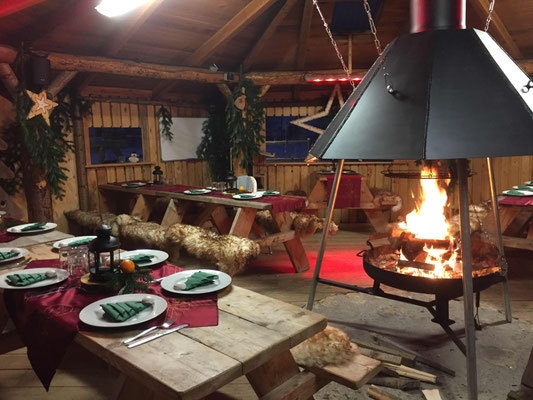 Grillhütte Witerlich Weihnachtsfeier SOG Basecamp www.kanu-neckar.de