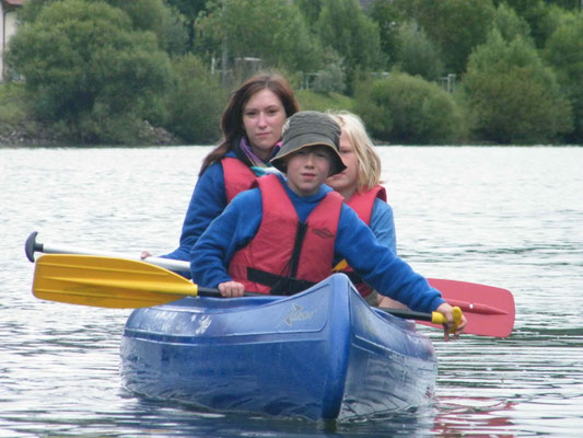 Kanufahrt auf dem Neckar