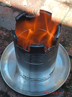 Navigator 'Milo tin' V1 TLUD (5" tin off a 1.1kg 'Milo' tin) 