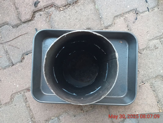 Top view of the Navigator 'Dual Burner' in 6" stick or pellet burner mode