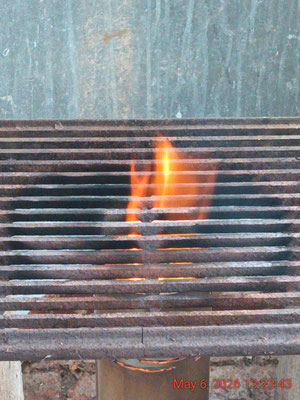 An adequate flame size for cooking and possibly water pasteurization