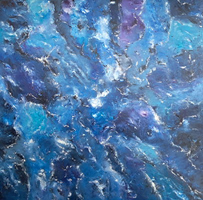Genesis - Huile sur toile - 100 x 100 cm - Disponible