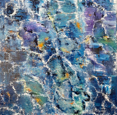 Myriade - Huile sur toile - 60 x 60 cm - Actuellement non disponible