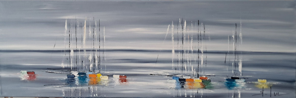 Le Paradis Blanc 19 - 40 x 120 cm - Disponible
