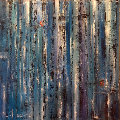 Ithaque 2 - Huile sur toile - 80 x 80 cm - Disponible