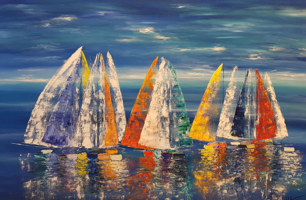Symphonie - Huile sur toile - Format 150 x 100 cm - Disponible