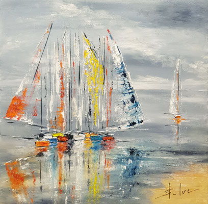 L'Escale Blonde - 30 x 30 cm - Disponible