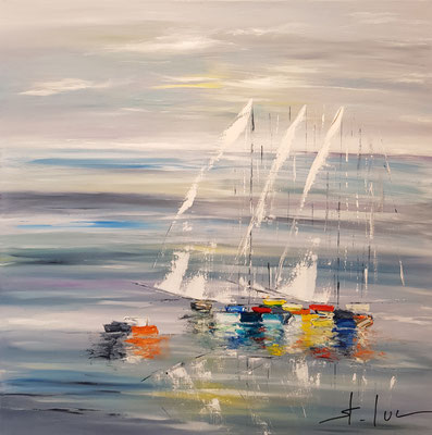 Douce Evasion 3 - 80 x 80 cm - Disponible