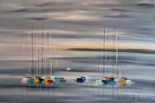 Contemplation 6 - Huile sur toile - 80 x 120 cm