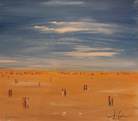 Océan - 114126 - Huile sur carton 23 x 22 cm