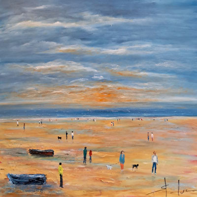 Sables d'Or - Huile sur toile 60 x 60 cm