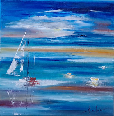 Poetic Landscape 4 - Huile sur toile - Format 30 x 30 cm - Disponible