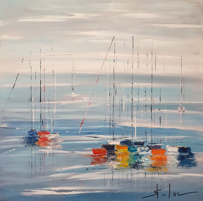 Les Lumières de l'Aube 2 - 60 x 60 cm - Disponible