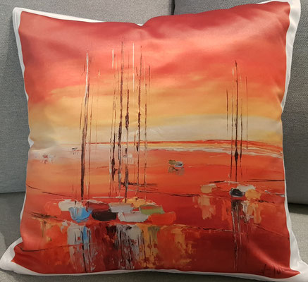 Coussin - L'Heure Rouge 24