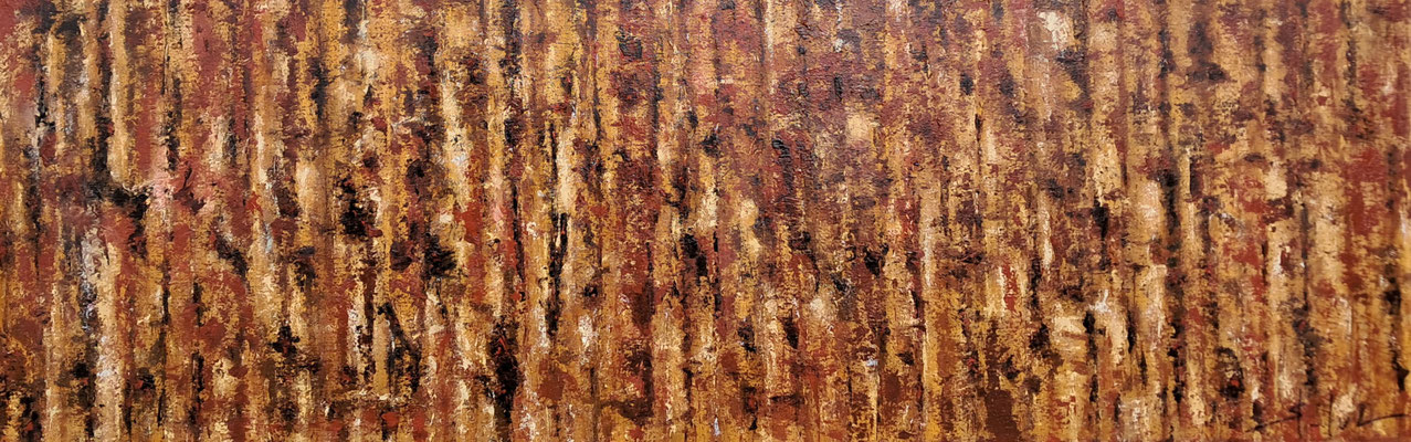 Ithaque 9 - Huile sur toile - 120 x 40 cm - Disponible