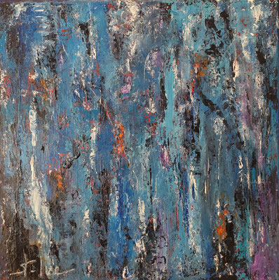 Abysse 3 - Huile sur toile - 30 x 30 cm - Disponible