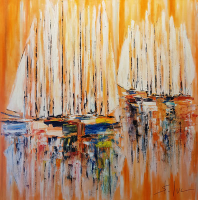 Mirages - Huile sur toile - 100 x 100 cm