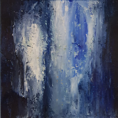 La Cité des Rêves 7 - Huile sur carton entoilé - Format 25 x 25 cm - Disponible