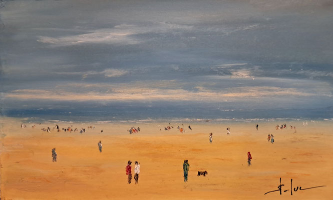 Océan - 114626 - Huile sur carton 23 x 14 cm