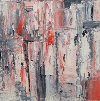Solitudes - Huile sur toile - 30 x 30 x 3,5 cm - Disponible