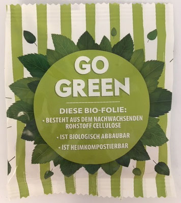 BIO-FOLIE aus Cellulose; ist heimkompostierbar!