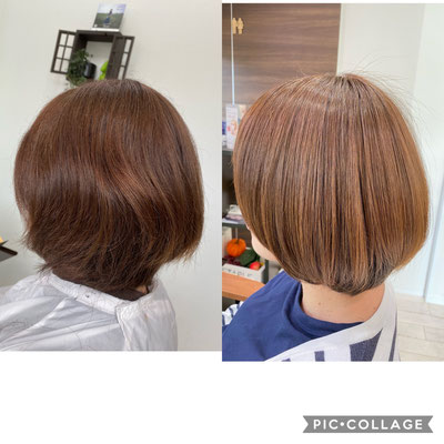 Before  After ショートでも扱いやすく