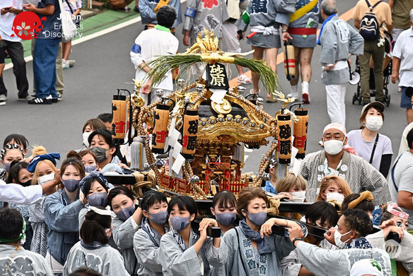 〈八重垣神社祇園祭〉女神連合輿渡御：砂原区 @2022.08.04