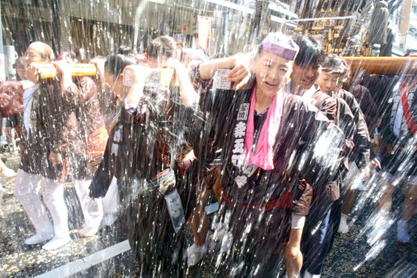 〈深川神明宮例大祭〉神輿連合渡御　三番: 森下五丁目 ＠2012.08.19