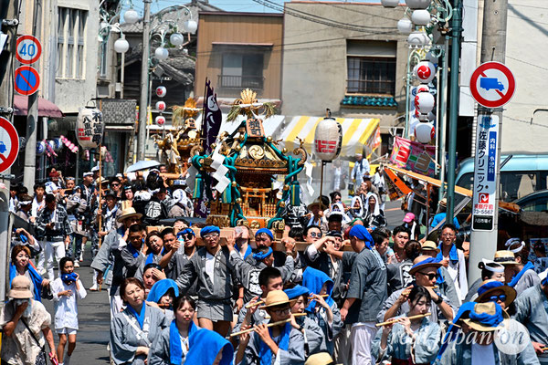 〈八重垣神社祇園祭〉十町神輿連合渡御：横町区 @2024.08.05