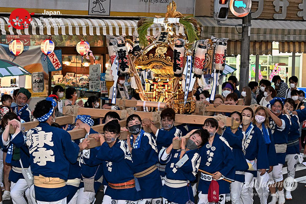 〈八重垣神社祇園祭〉女神連合輿渡御：東本町区 @2022.08.04