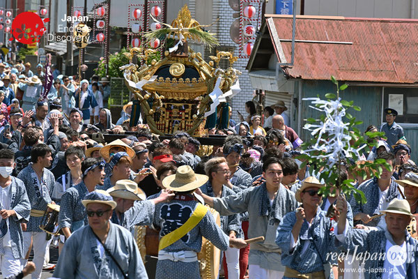 〈八重垣神社祇園祭〉十町神輿連合渡御：上出羽区 @2023.08.05