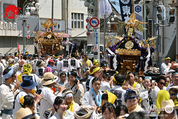 〈八重垣神社祇園祭〉十町神輿連合渡御：田町区 @2023.08.05