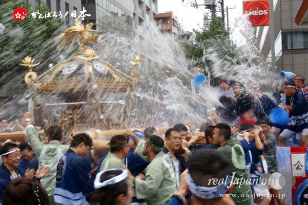 〈富岡八幡宮例大祭〉神輿連合渡御　十四番: 扇橋 ＠2012.08.12
