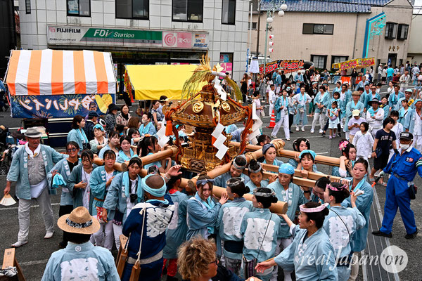 〈八重垣神社祇園祭〉十町神輿連合宮入渡御：下出羽区 @2024.08.05
