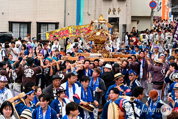 〈八重垣神社祇園祭〉十町神輿連合宮入渡御：東本町区 @2024.08.05