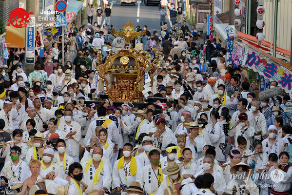 〈八重垣神社祇園祭〉神輿連合渡御：田町区 @2022.08.05