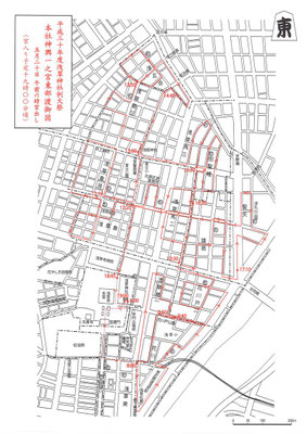 平成30年 浅草神社例大祭 一之宮(東部)渡御図
