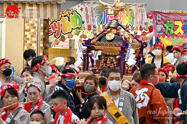 〈八重垣神社祇園祭〉女神連合輿渡御：西本町区 @2022.08.04
